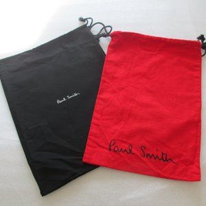 BUNDLE OF 2 PAUL SMITH DRAWSTRING DUST BAGS